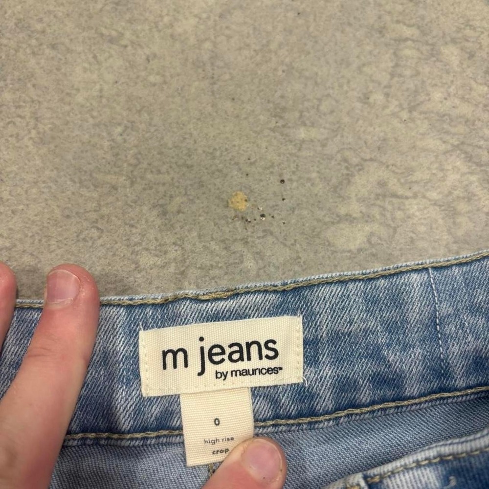 Maurices High Rise Straight Leg Blue Jeans Size 0 - Picture 2 of 5
